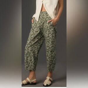 The Camden Utility Barrel Trousers Pants by Anthropologie Size Petite 00P  NEW